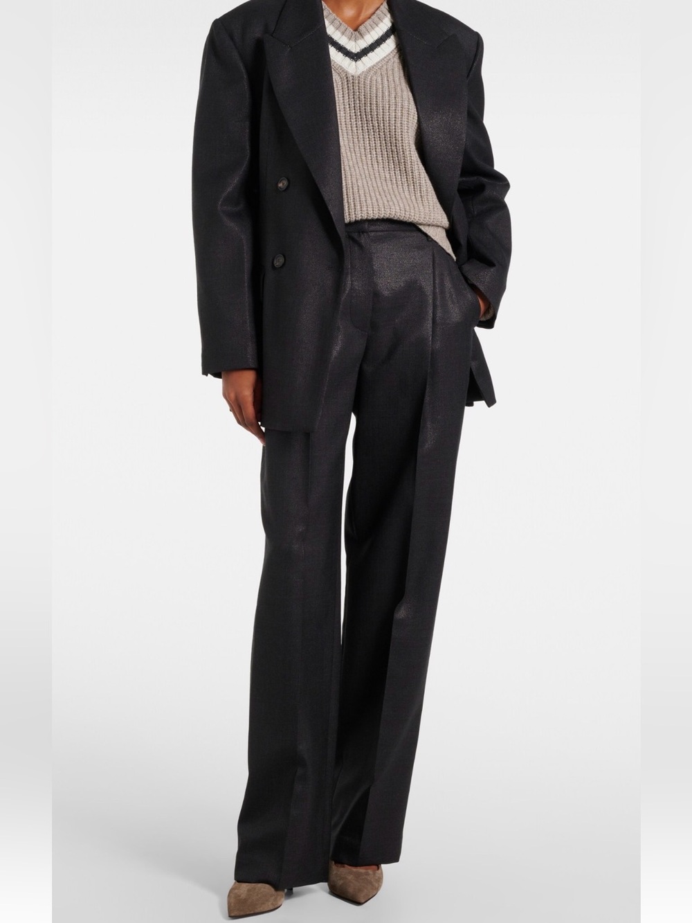 Brunello Cucinelli Silk Trouser Pant Current Season Like New